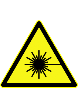 DIN 60825-1 Warnung vor Laserstrahlung